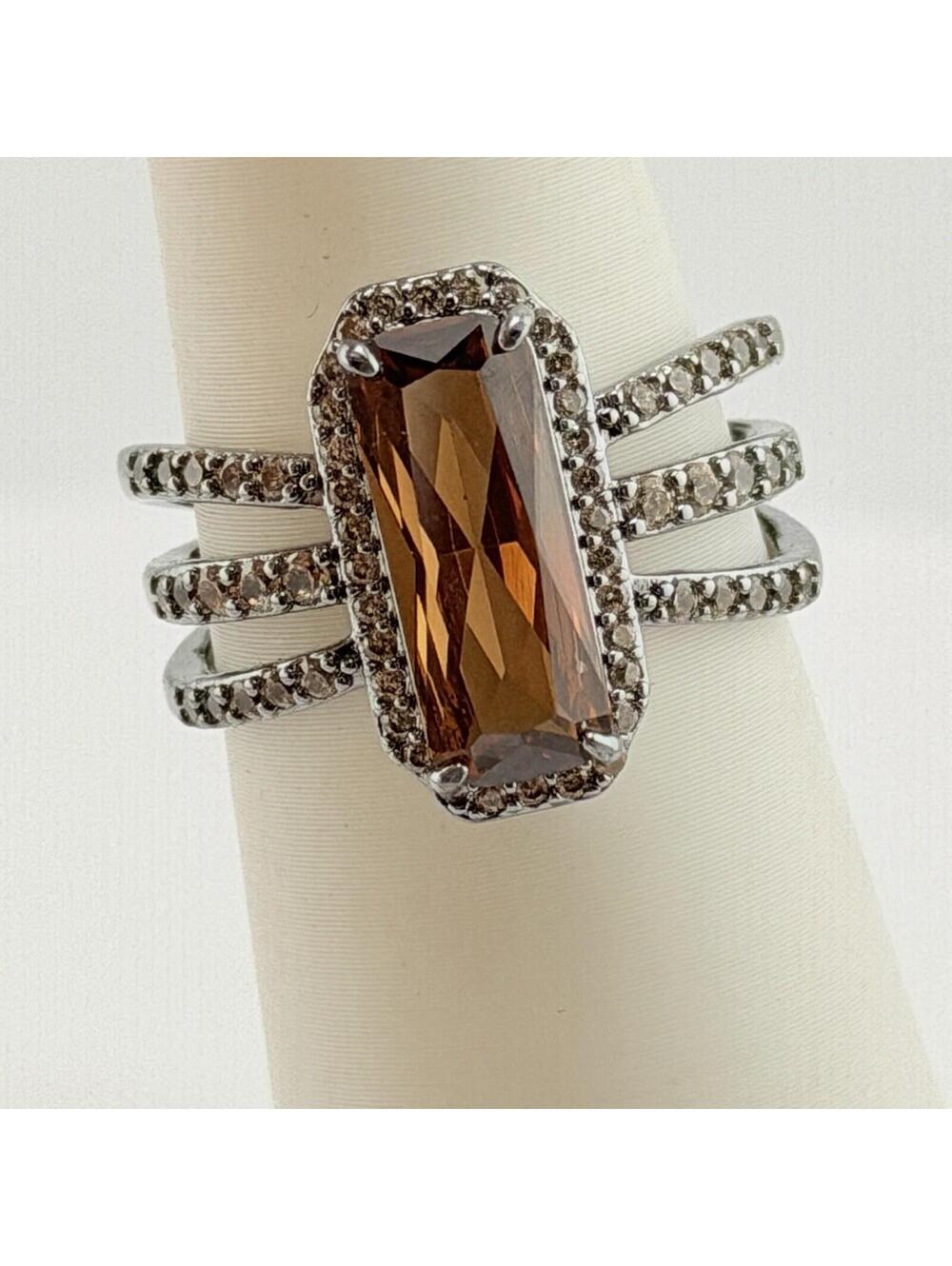Bomb Party Ring Sz 9 "You've Got Me Hooked" RG85975 Brown Tourmaline on Hematite